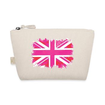 Pink Union Jack - Organic Pouch - nature - Front