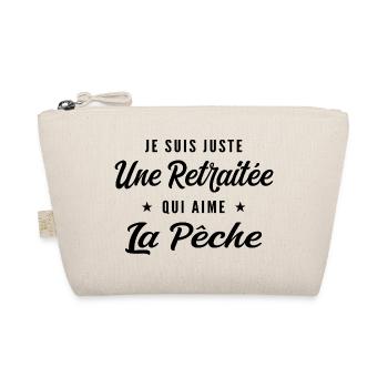 Retraitée Pêcheuse Humour Cadeau Retraite - Trousse biologique - nature - Devant