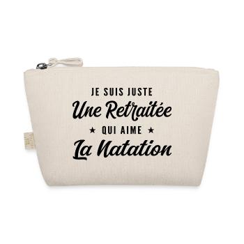 Retraitée Nageuse Humour Cadeau Retraite - Trousse biologique - nature - Devant