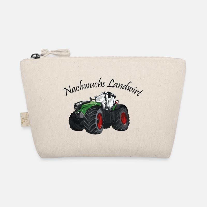 Nachwuchs Landwirt Traktor Fan rote Felgen - Bio-Täschchen - Natur