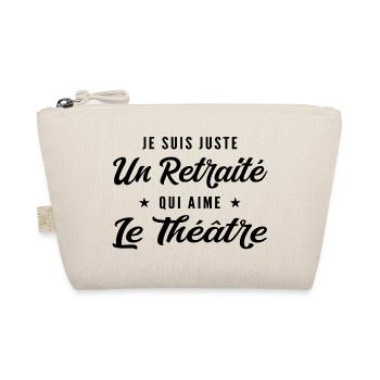 Retraité Comédien Humour Cadeau Retraite - Trousse biologique - nature - Devant
