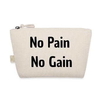 No Pain No Gain - Bio-Täschchen - Natur - Vorne