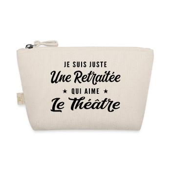 Retraitée Actrice Humour Cadeau Retraite - Trousse biologique - nature - Devant