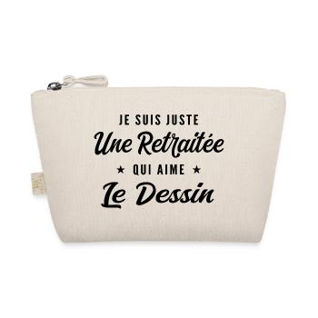 Retraitée Dessinatrice Humour Cadeau Retraite - Trousse biologique - nature - Devant