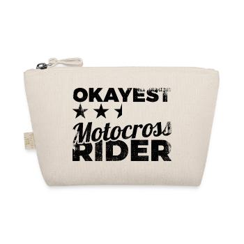 Lustiger Motocross Fahrer - Bio-Täschchen - Natur - Vorne