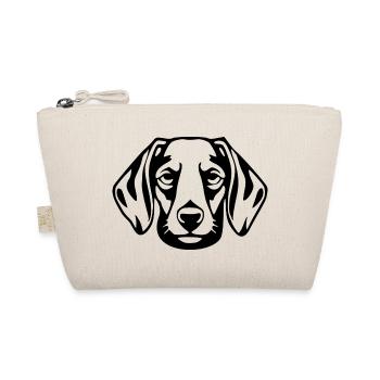Dachshund Dog T-shirt Gift - Organic Pouch - nature - Front