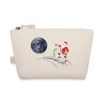 Galactic Christmas Imp on Moon - Organic Pouch - nature - Front