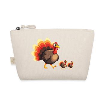 Thanksgiving Truthahn Baby - Bio-Täschchen - Natur - Vorne