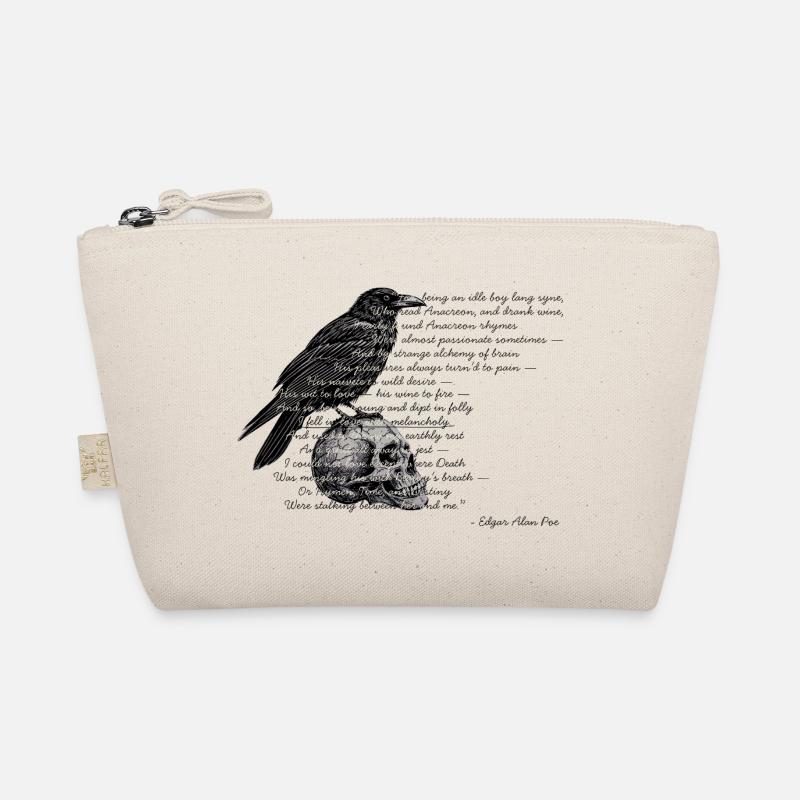 Raven & Skull – Poe Gothic Design Organic Pouch