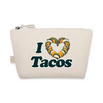 Ich liebe Tacos Herz - Bio-Täschchen - Natur - Vorne