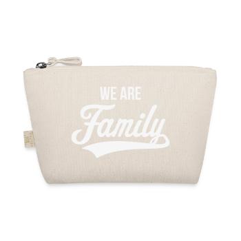 We Are Family (Familie / Vater / Mutter / White) - Bio-Täschchen - Natur - Vorne