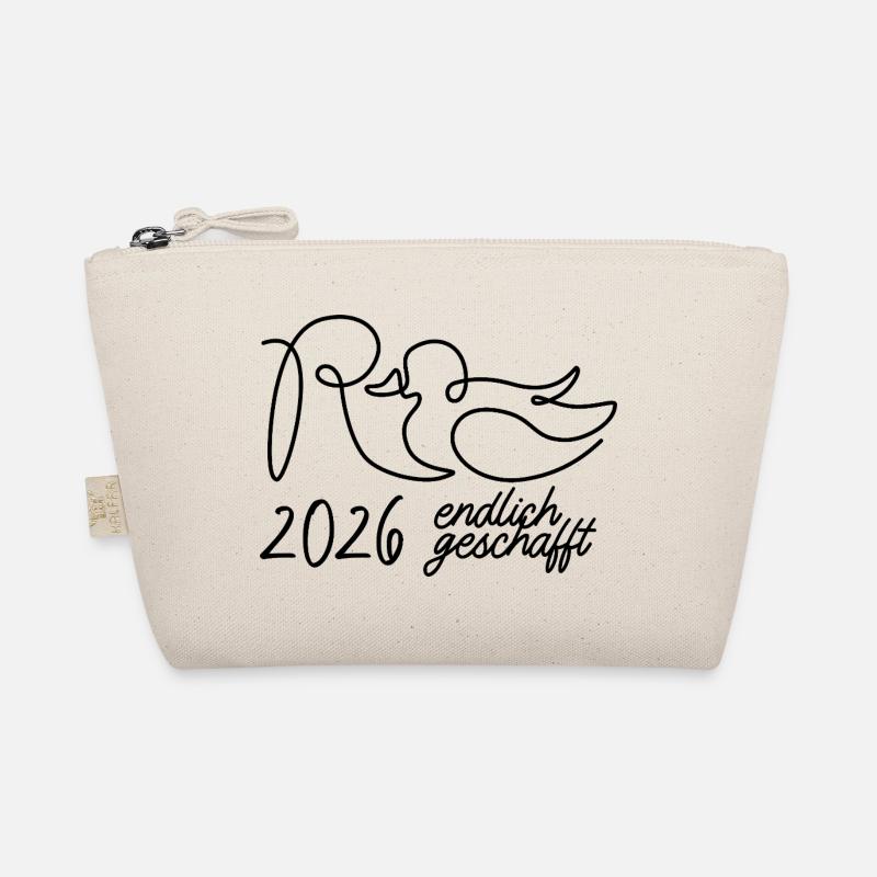 Rente eine Linie - 2026 Endlich geschafft Bio-Täschchen