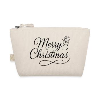 Lettrage courbé de Joyeux Noël avec neige - Trousse biologique - nature - Devant
