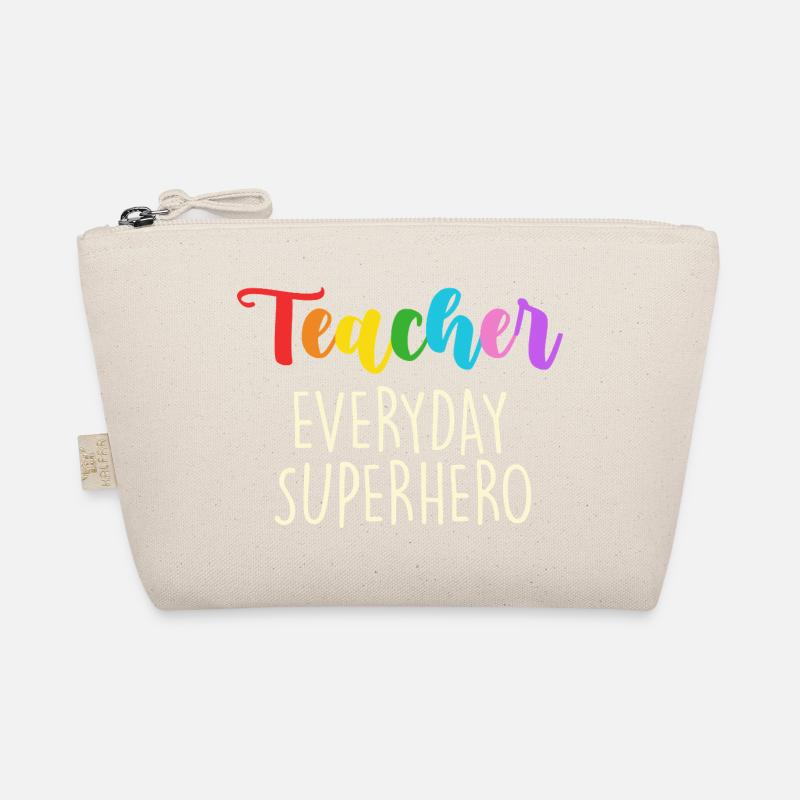 Lehrer Alltagssuperheld Design Bio-Täschchen