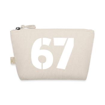 Fun 67 Number 6-7 6 7 Six Seven - Organic Pouch - nature - Front