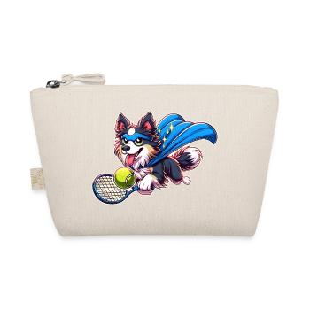 Superheld Corgi Mit Tennisball Und Umhang - Bio-Täschchen - Natur - Vorne