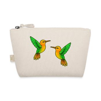 Double Hummingbird Play of Colors - Organic Pouch - nature - Front