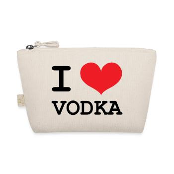 Ich liebe Wodka – Alkohol - Bio-Täschchen - Natur - Vorne