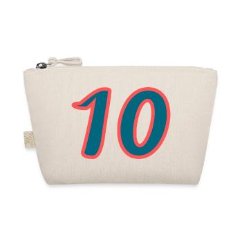 10. 10 YEARS. 10th ANNIVERSARY. 10 YEAR ANNIVERSARY. - Organic Pouch - nature - Front