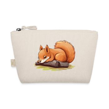 Squirrel Cute Cute Baby Kids Animal Cartoon - Organic Pouch - nature - Front
