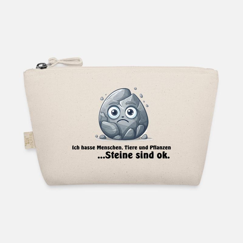 Stein, Ich hasse Menschen, Tiere und Pflanzen... Bio-Täschchen