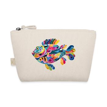 Colorful Abstract Fish Spirals - Organic Pouch - nature - Front