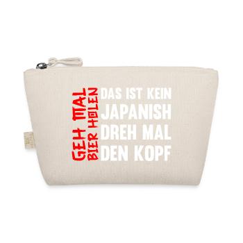 Geh Mal Bier Holen Humor Bierfans Pils Freibier - Bio-Täschchen - Natur - Vorne