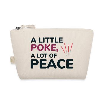 Akupunkteur Little Poke Lot Of Peace Beruf - Bio-Täschchen - Natur - Vorne
