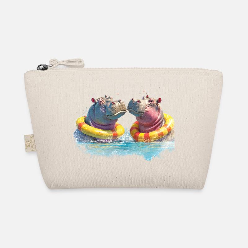 Double hippopotame pour se divertir dans la baignoire Trousse biologique