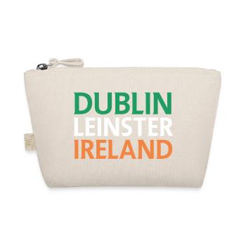 Dublin – Ireland Textdesign - Organic Pouch - nature - Front