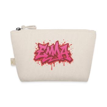 Graffiti EMMA Geschenk Idealdruck - Bio-Täschchen - Natur - Vorne