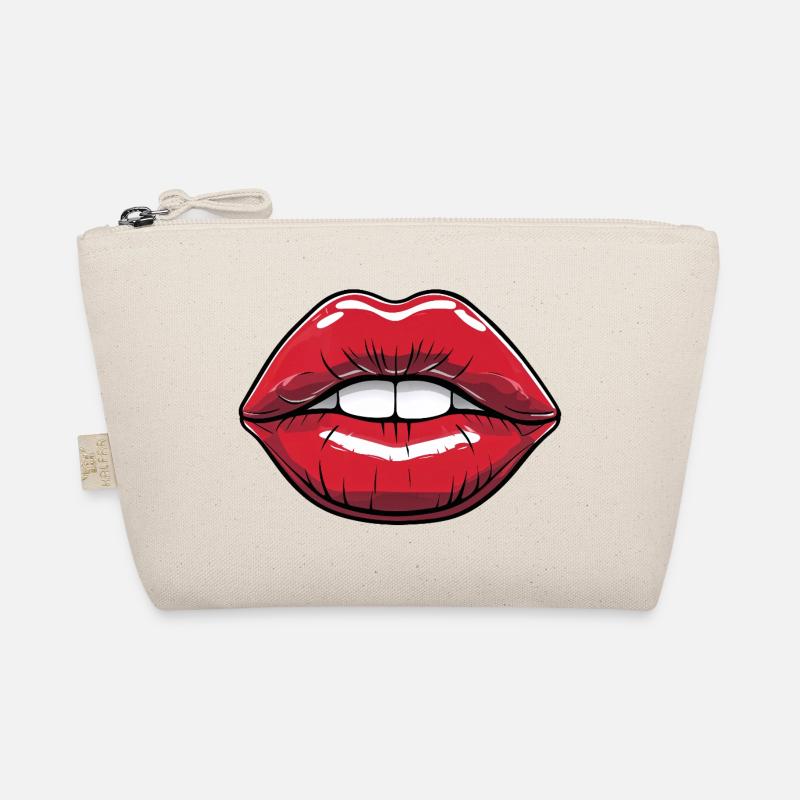 Lèvres embrassables Style bande dessinée rouge à lèvres Trousse biologique