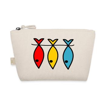 FISH. I CAN'T. I FISHED. SINNER. HUMOR. - Organic Pouch - nature - Front