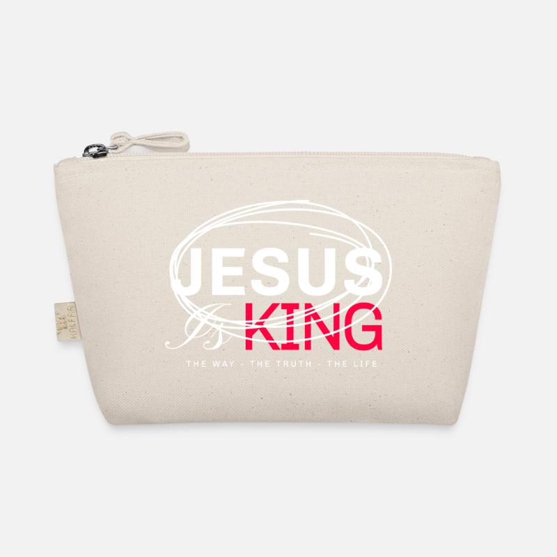 Jesus King Bold Typography Organic Pouch