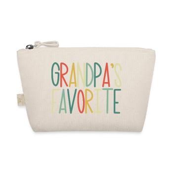 Favorite grandchild Funny grandpa favorite - Organic Pouch - nature - Front