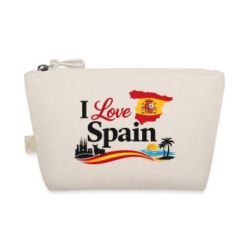 I Love Spain – Spanish Symbols and Colours - Organic Pouch - nature - Front