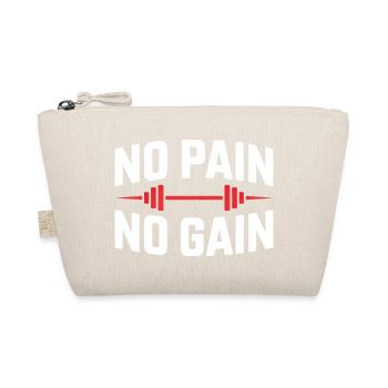 Pas de douleur, pas de gain – Dicton classique de la salle de sport - Trousse biologique - nature - Devant