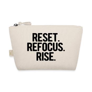 Reset Refocus Rise | gute Vorsätze 2026 - Bio-Täschchen - Natur - Vorne