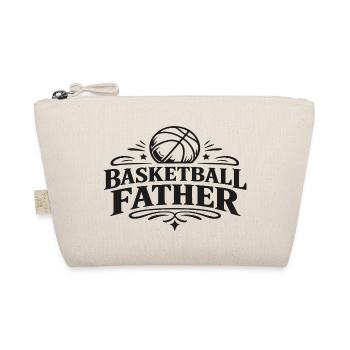 Basketball Father Retro Sports Design - Organic Pouch - nature - Front