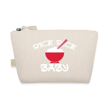 Rice Rice Baby Red Bowl Design - Bio-Täschchen - Natur - Vorne