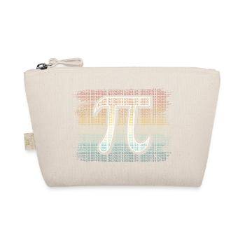 Nummer Pi Vintage Retro - Bio-Täschchen - Natur - Vorne