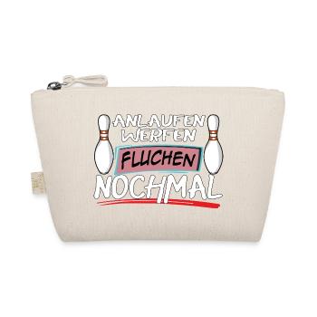 Run-up, throwing, cursing, bowling again - Organic Pouch - nature - Front