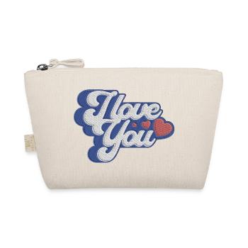 I Love you - message of love - Organic Pouch - nature - Front