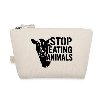 Silhouette de vache arrête de manger des animaux - Trousse biologique - nature - Devant