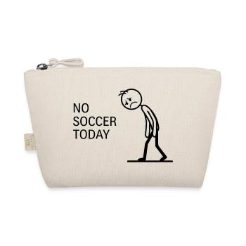 No Football Today - Funny Sad Stickman - Organic Pouch - nature - Front