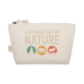 Just Here for Nature: Wildlife Silhouettes - Organic Pouch - nature - Front