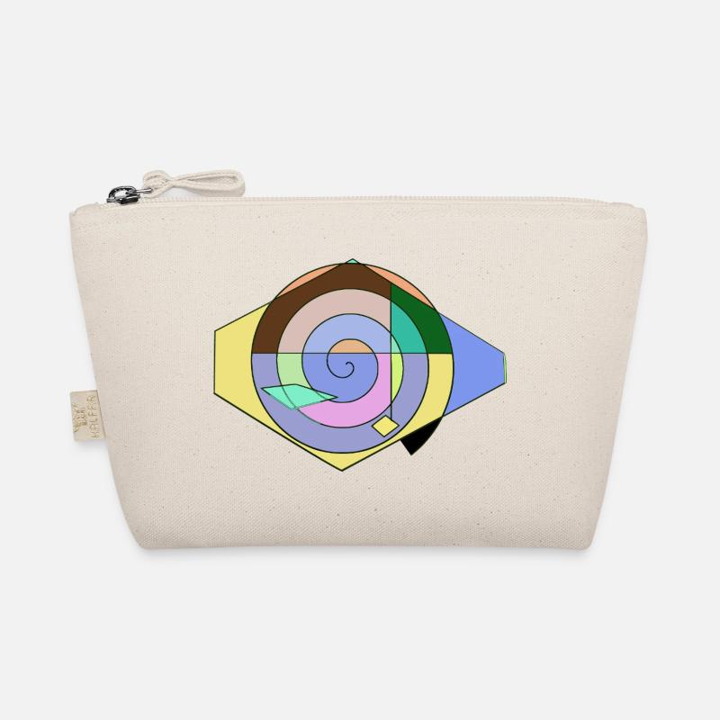 Spiral Color Fun Geometry Organic Pouch