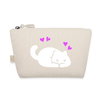 Katze Liebe - Bio-Täschchen - Natur - Vorne