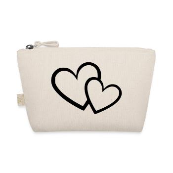 Saint-Valentin Cœur noir, St.valentin - Trousse biologique - nature - Devant