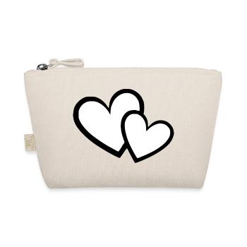 Cœur cadeau de la Saint-Valentin - Trousse biologique - nature - Devant